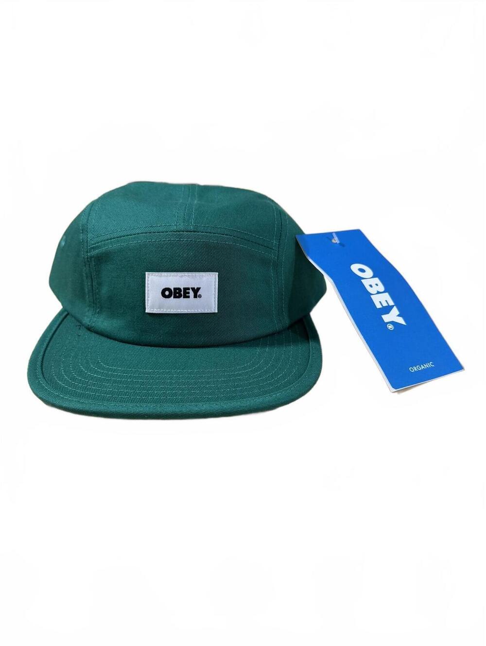 Obey Green Adjustable 5-Panel Low Profile Hat